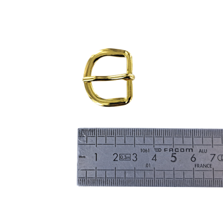 Boucle de ceinture demi D - Laiton - 20 mm