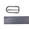 boucle ceinture - rectangulaire arrondie - 20mm - nickelé - cuirenstock
