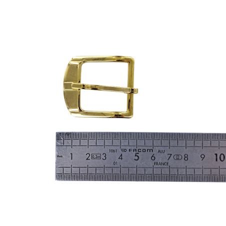 boucle rectangulaire - laiton - 30mm - Cuirenstock
