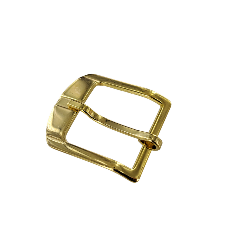 Boucle de ceinture moulée - laiton - 30 mm - Cuir en Stock