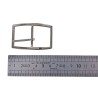 Boucle de ceinture rectangulaire - nickelé- 30 mm - bouclerie - accessoire - cuir en stock