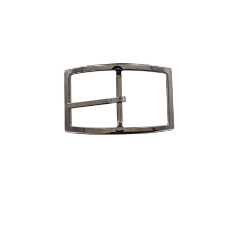 Boucle de ceinture rectangulaire - nickelé- 30 mm - bouclerie - accessoire - cuir en stock