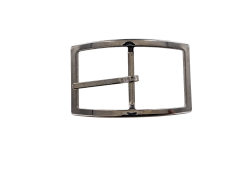 Boucle de ceinture rectangulaire - nickelé- 30 mm - bouclerie - accessoire - cuir en stock