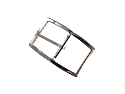 Boucle de ceinture rectangulaire - nickelé- 30 mm - bouclerie - accessoire - cuirenstock