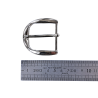 Boucle de ceinture demi D - nickelé - 40 mm - bouclerie - accessoire - cuirenstock