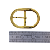 Boucle de ceinture ovale laiton - 40 mm - bouclerie - accessoire - Cuir en Stock