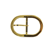 Boucle de ceinture ovale laiton - 40 mm - bouclerie - accessoire - Cuir en Stock