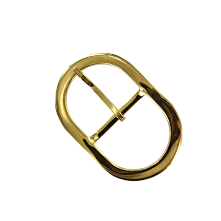 Boucle de ceinture ovale laiton - 40 mm - bouclerie - accessoire - cuir en Stock