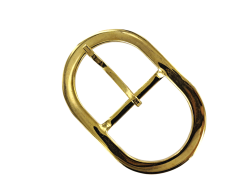 Boucle de ceinture ovale laiton - 40 mm - bouclerie - accessoire - cuir en Stock