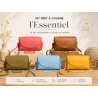 Kit sac cuir DIY débutant – Sac “L’Essentiel” à coudre soi-même – Kit complet sans outils - Cuir en Stock