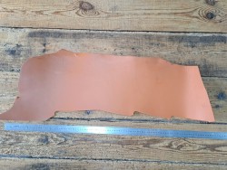 Morceau de collet tannage végétal lisse - Cognac