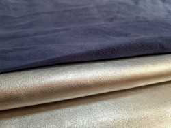 Lot de 2 peaux de cuir d'agneau et de chèvre - Bonnes affaires