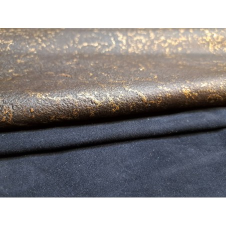 2 peaux de cuir de chèvre et d'agneau - Bonne affaire - Cuir en Stock