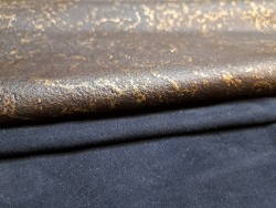 2 peaux de cuir de chèvre et d'agneau - Bonne affaire - Cuir en Stock