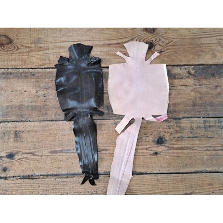 Lot de 2 peaux de cuir de lézard - C - Cuirenstock