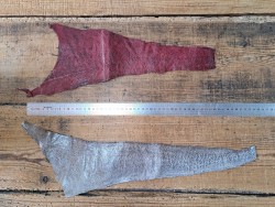 2 peaux uniques - Cabillaud - Cuir en Stock