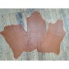 Lot de 3 peaux de cuir stretch - Noisette