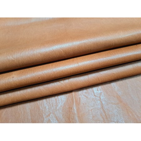 Lot de 3 peaux de cuir stretch - Noisette