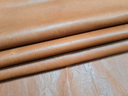 Lot de 3 peaux de cuir stretch - Noisette