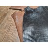 Lot de 2 peaux de cuir de lézard - B - Cuirenstock