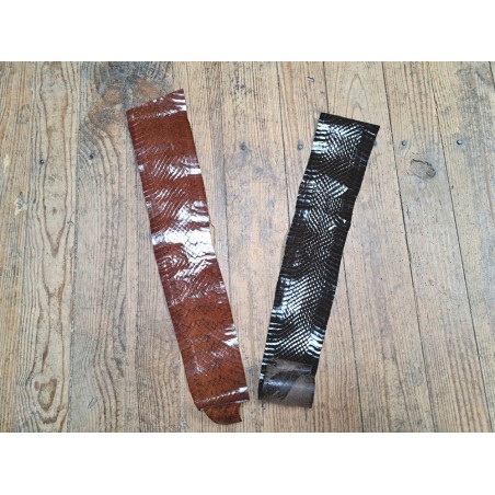 2 peaux de cuir de serpent - A - Cuir en Stock