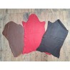 Lot de 3 peaux de cuir stretch - couleurs diverses - Cuir en Stock