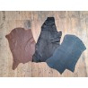 3 peaux de cuir stretch - couleurs variées - Cuir en Stock