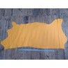 Bande de cuir de vachette grainé - Jaune - Cuir en Stock