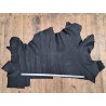 Grand morceau de cuir de taurillon  - Noir - Cuir en Stock