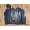Grand morceau de cuir de vachette serpent - Bleu - B - Cuir en Stock