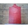 morceau rectangulaire 82x52 cm - brique - cuir en stock