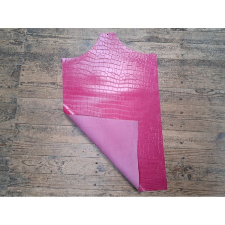 morceau rectangulaire 82x52 cm - rose - Cuirenstock
