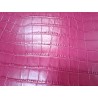 Morceau unique 82x59 - N°4 - Crocodile - Rose - Cuir en Stock