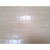 Morceau unique 82x59 - N°9 - Crocodile - Beige - Cuir en Stock