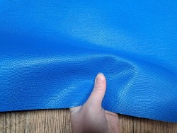 Morceau unique 82x59 - N°6 - Lézard - Bleu roi - Cuir en Stock
