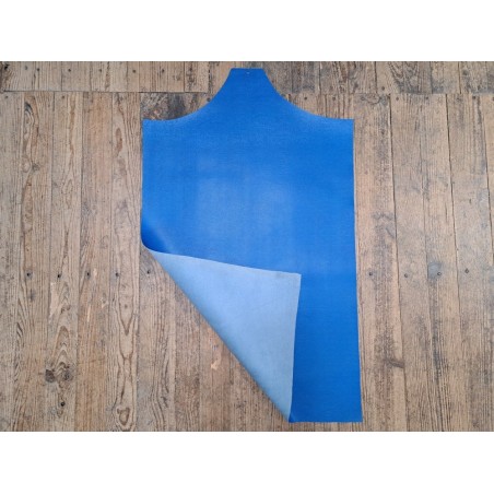 morceau rectangulaire 82x52 cm - bleu océan - cuirenstock