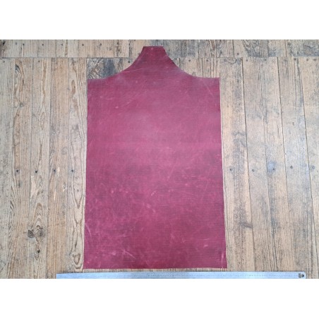 morceau rectangulaire 82x52 cm - pullup - framboise - crocodile - Cuirenstock