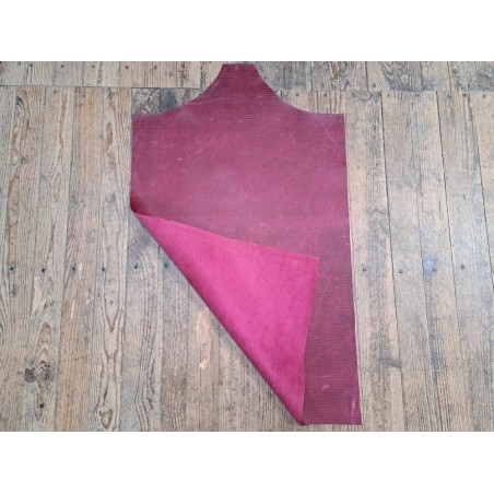 morceau rectangulaire 82x52 cm - pullup - framboise - crocodile - cuirenstock