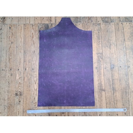 morceau rectangulaire 82x52 cm - pullup - violet - crocodile - cuir en stock
