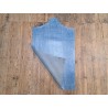 morceau rectangulaire 82x52 cm - nuancé bleu - crocodile - Cuirenstock