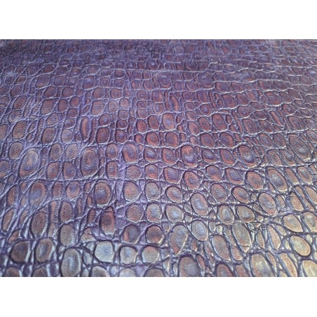 Morceau unique 82x59 - N°20 - Crocodile - Violet - Cuirenstock