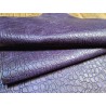 morceau rectangulaire 82x52 cm - violet - crocodile - cuirenstock