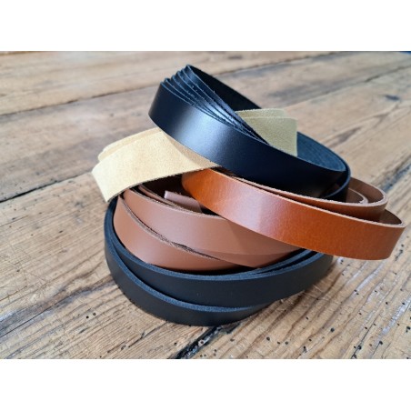 5 bandes de cuir classique ou à effet - 2ème choix