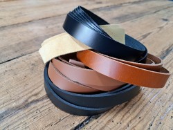 5 bandes de cuir classique ou à effet - 2ème choix
