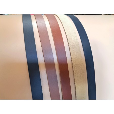 5 bandes de cuir classique ou à effet - 2ème choix