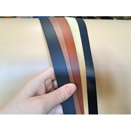 5 bandes de cuir classique ou à effet - 2ème choix