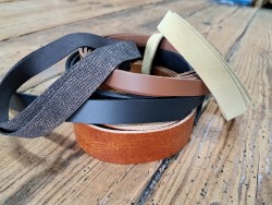 5 bandes de cuir classique ou à effet - 2ème choix