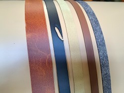 5 bandes de cuir classique ou à effet - 2ème choix