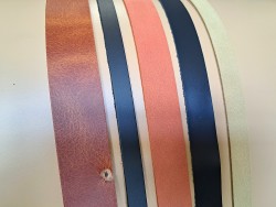5 bandes de cuir classique ou à effet - 2ème choix