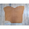 Peau de veau velours camel - félin - maroquinerie - Cuirenstock